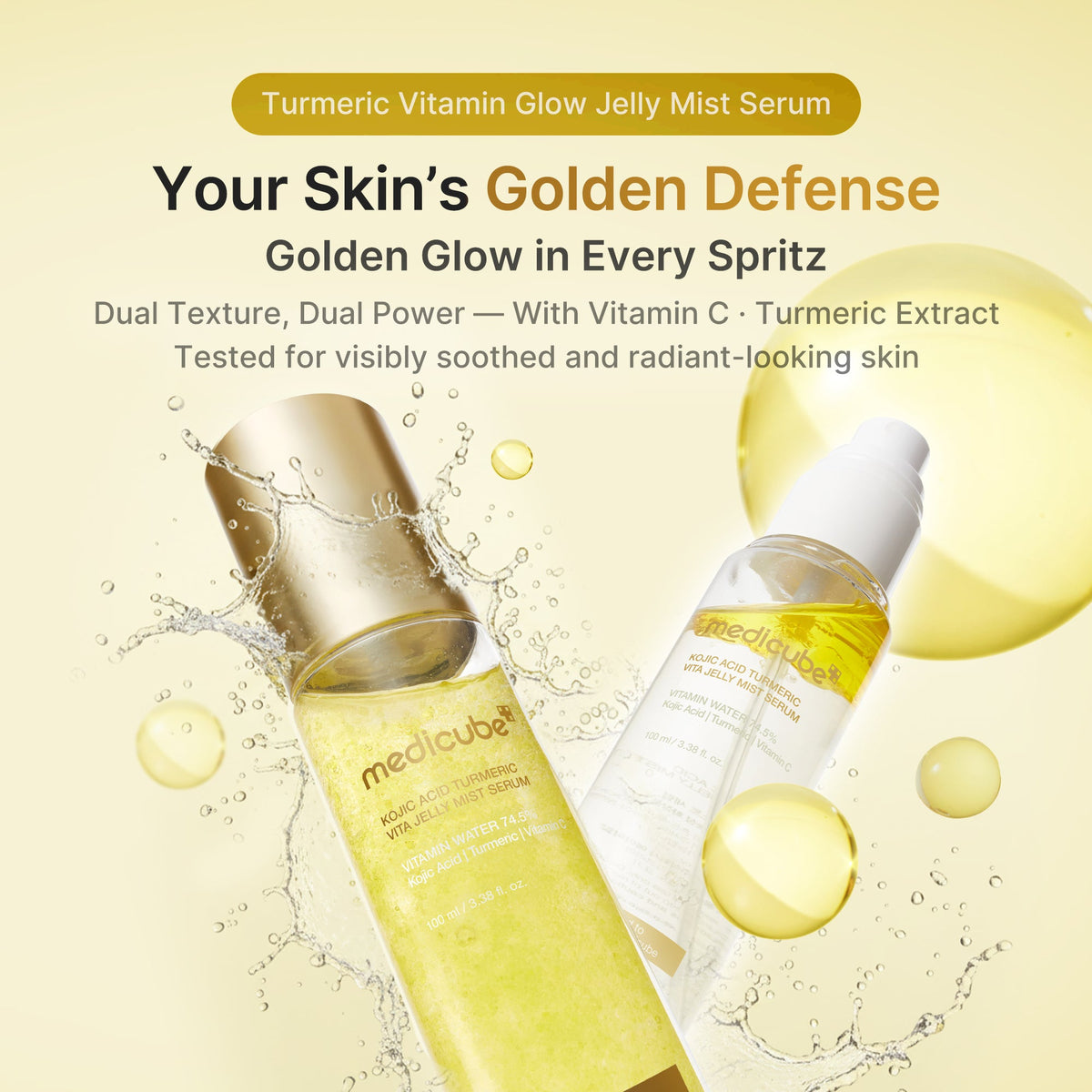 Kojic Acid Turmeric Vitamin Gold Jelly Mist Serum M5
