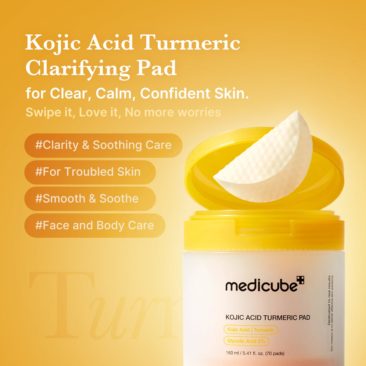 Kojic Acid Tumeric Toner Pad M1