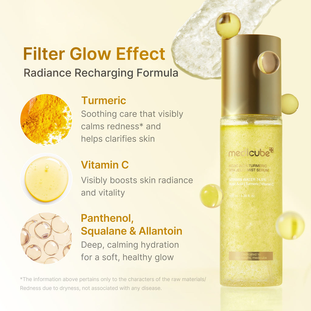 Kojic Acid Turmeric Vitamin Gold Jelly Mist Serum M5