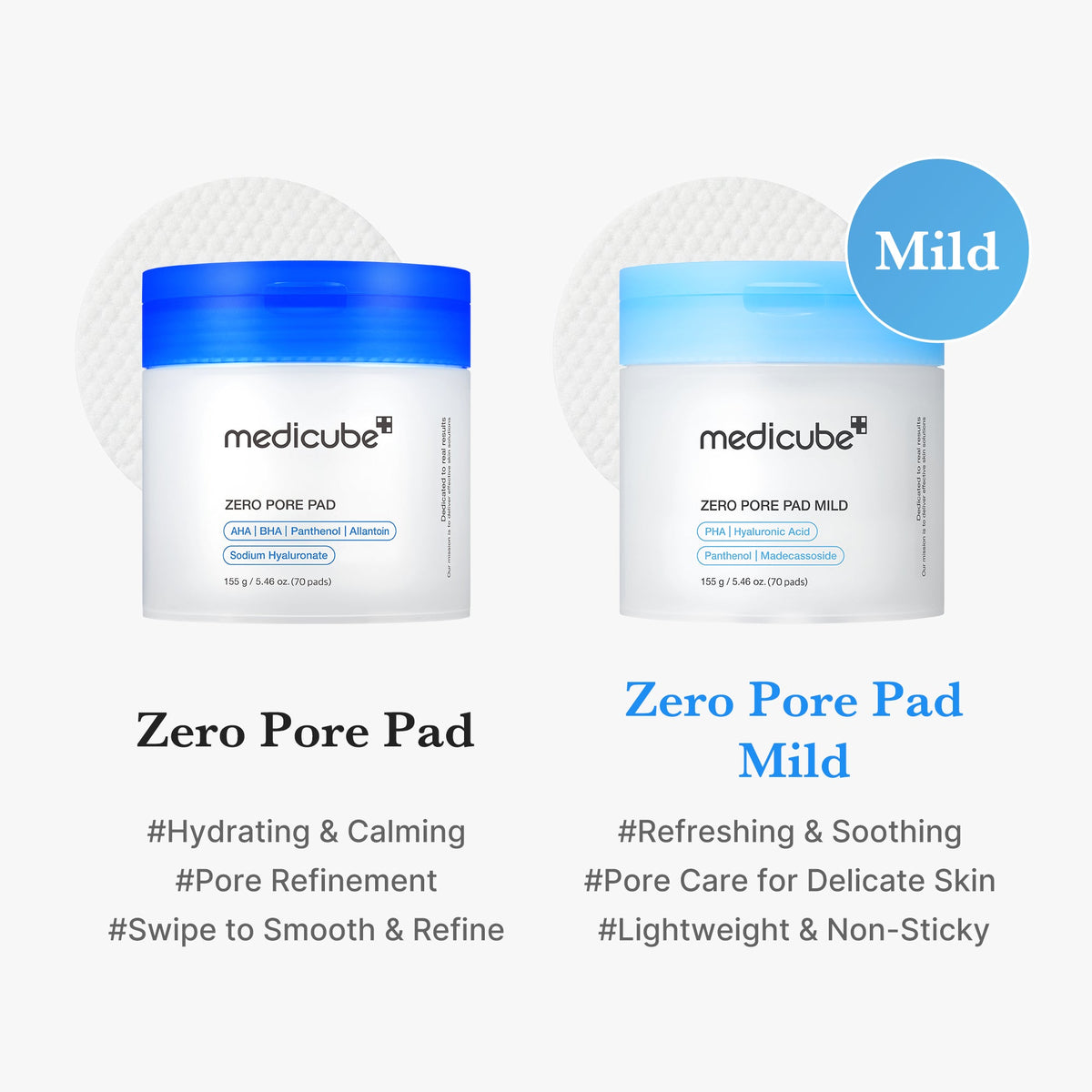 Zero Pore Madecassoside Pads (Mild) H3