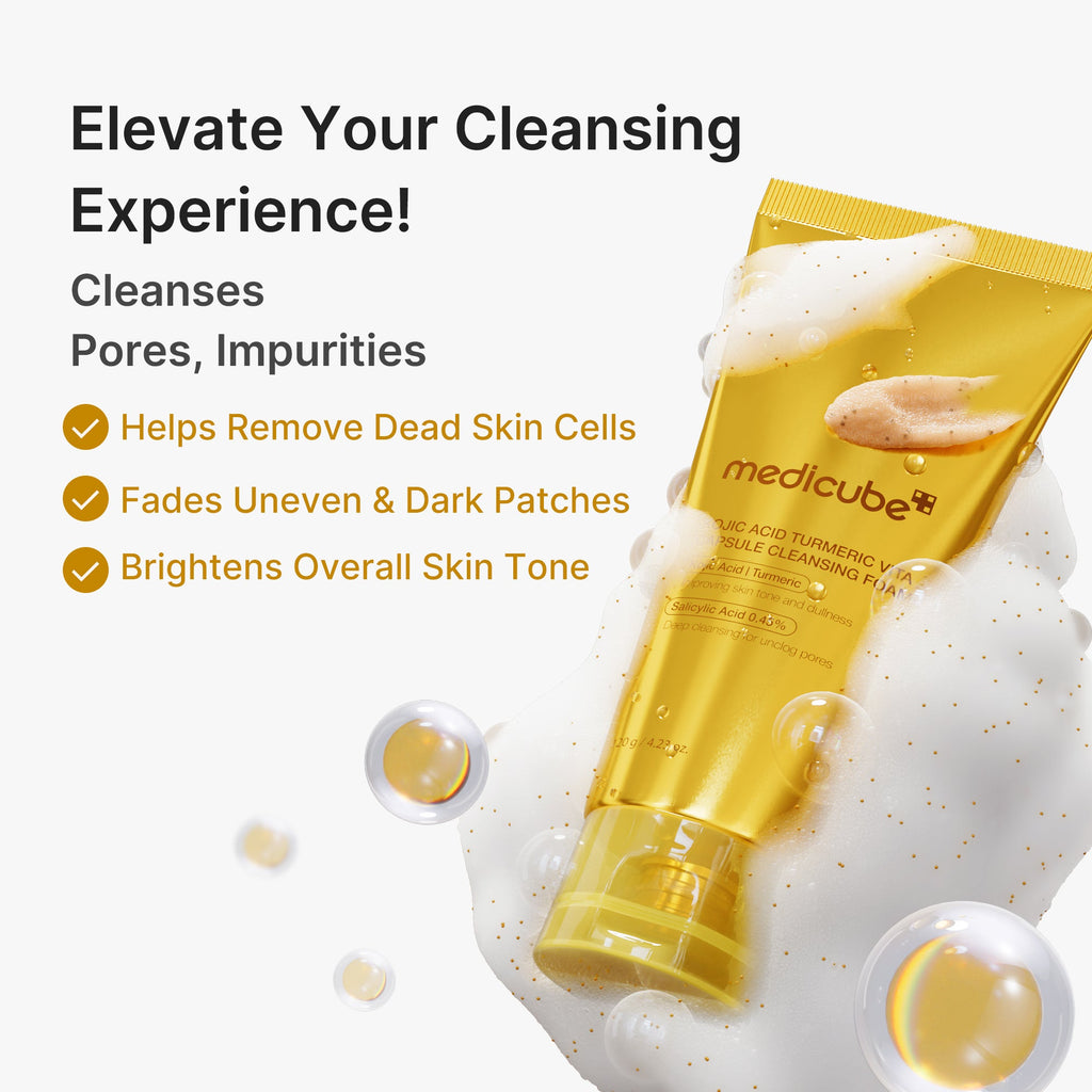 Kojic Acid Turmeric Vita Capsule Foam Cleanser D0