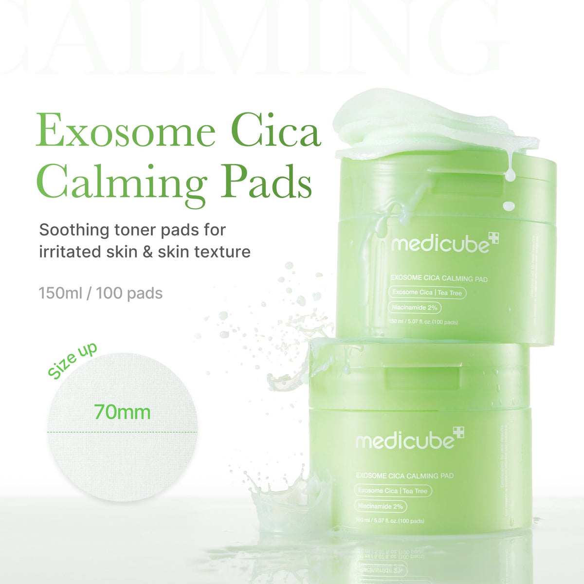 Exosome Cica Calming Toner Pads K8