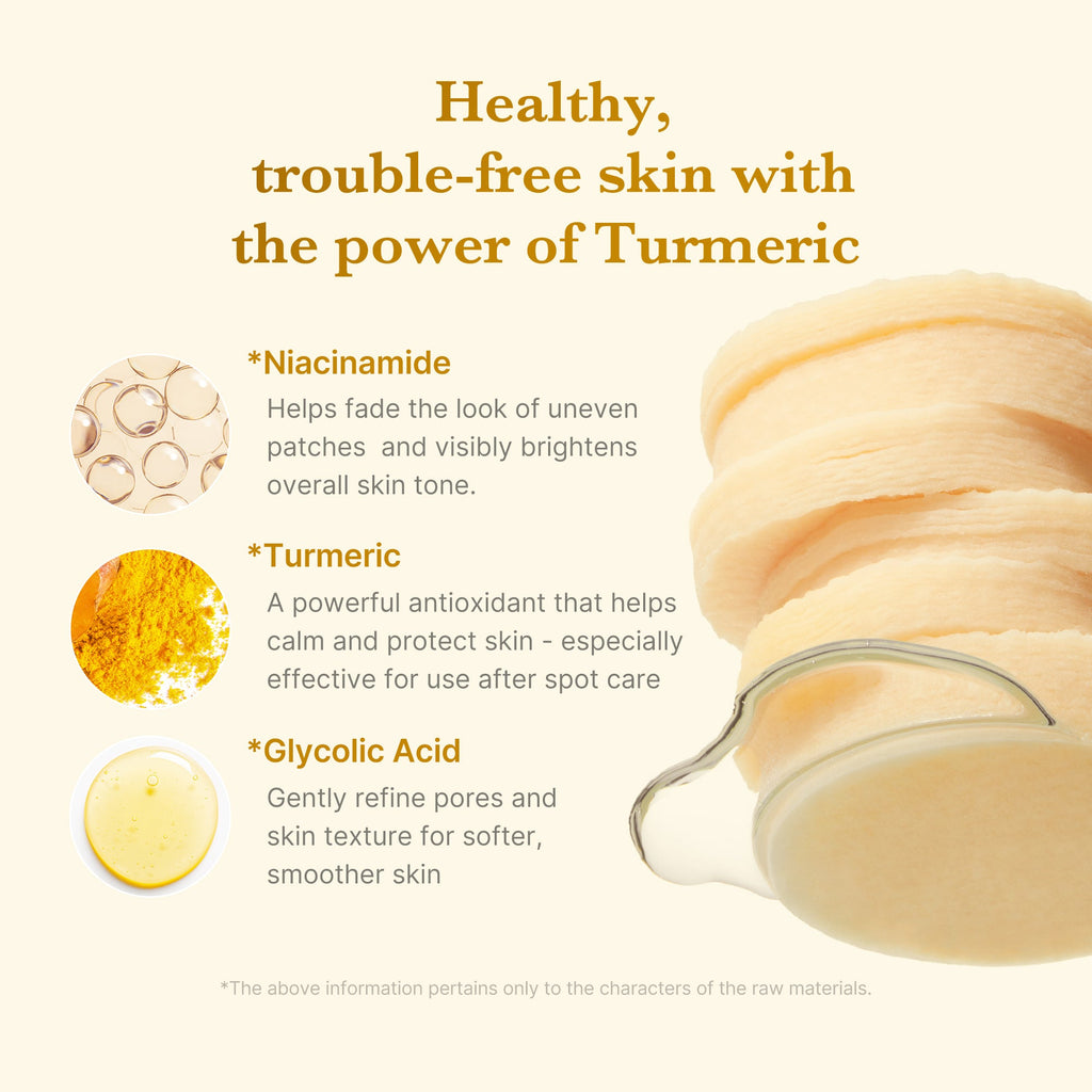Kojic Acid Tumeric Toner Pad M1