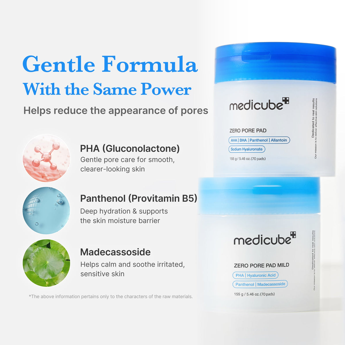 Zero Pore Madecassoside Pads (Mild) H3