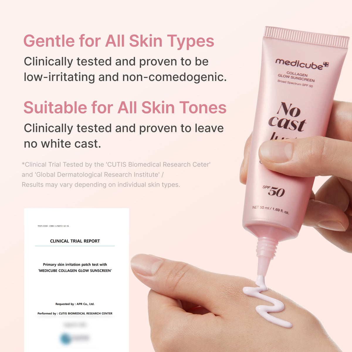 No Cast Just Glow Collagen Sunscreen D7