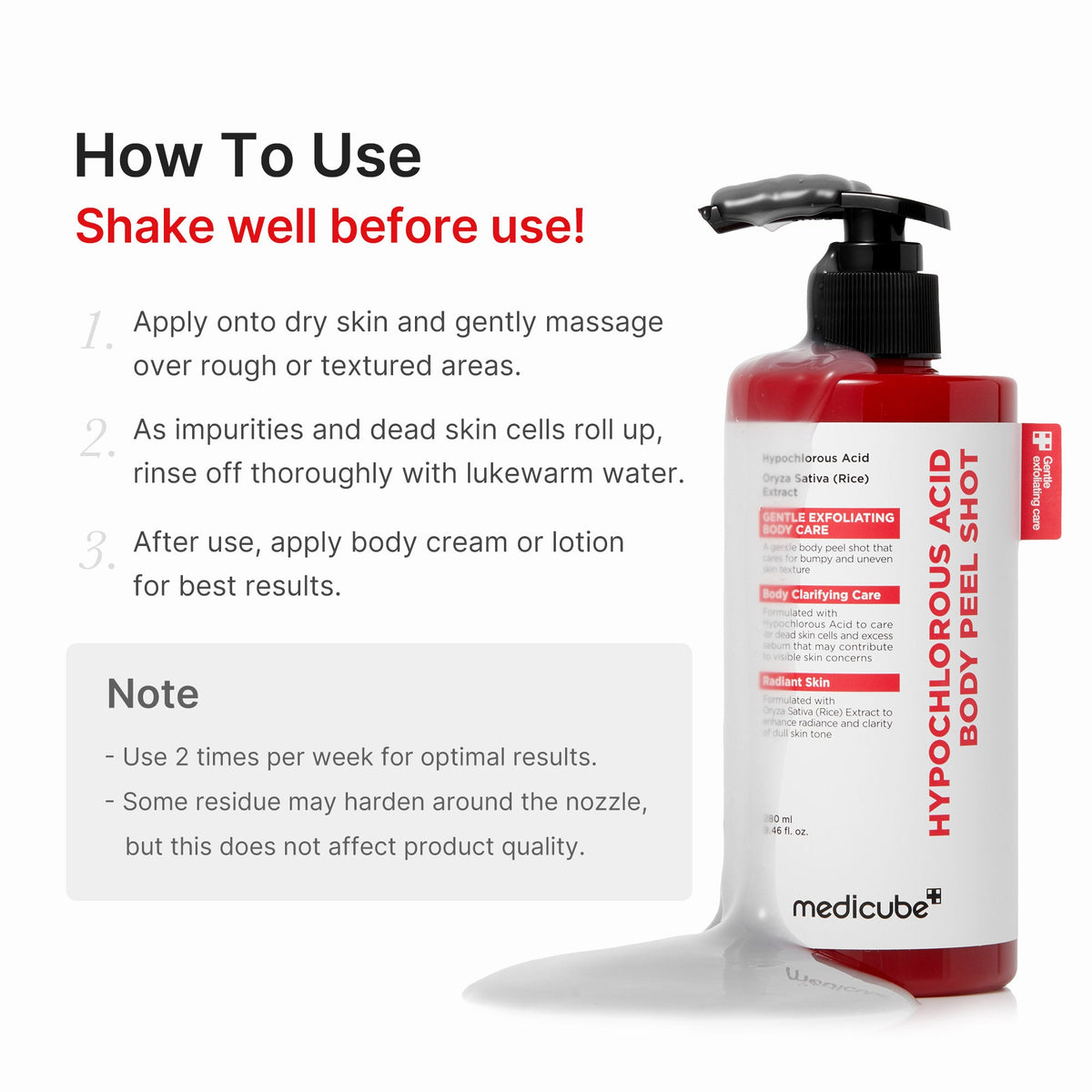 Hypochlorous Acid Rice Body Peel Shot Z8