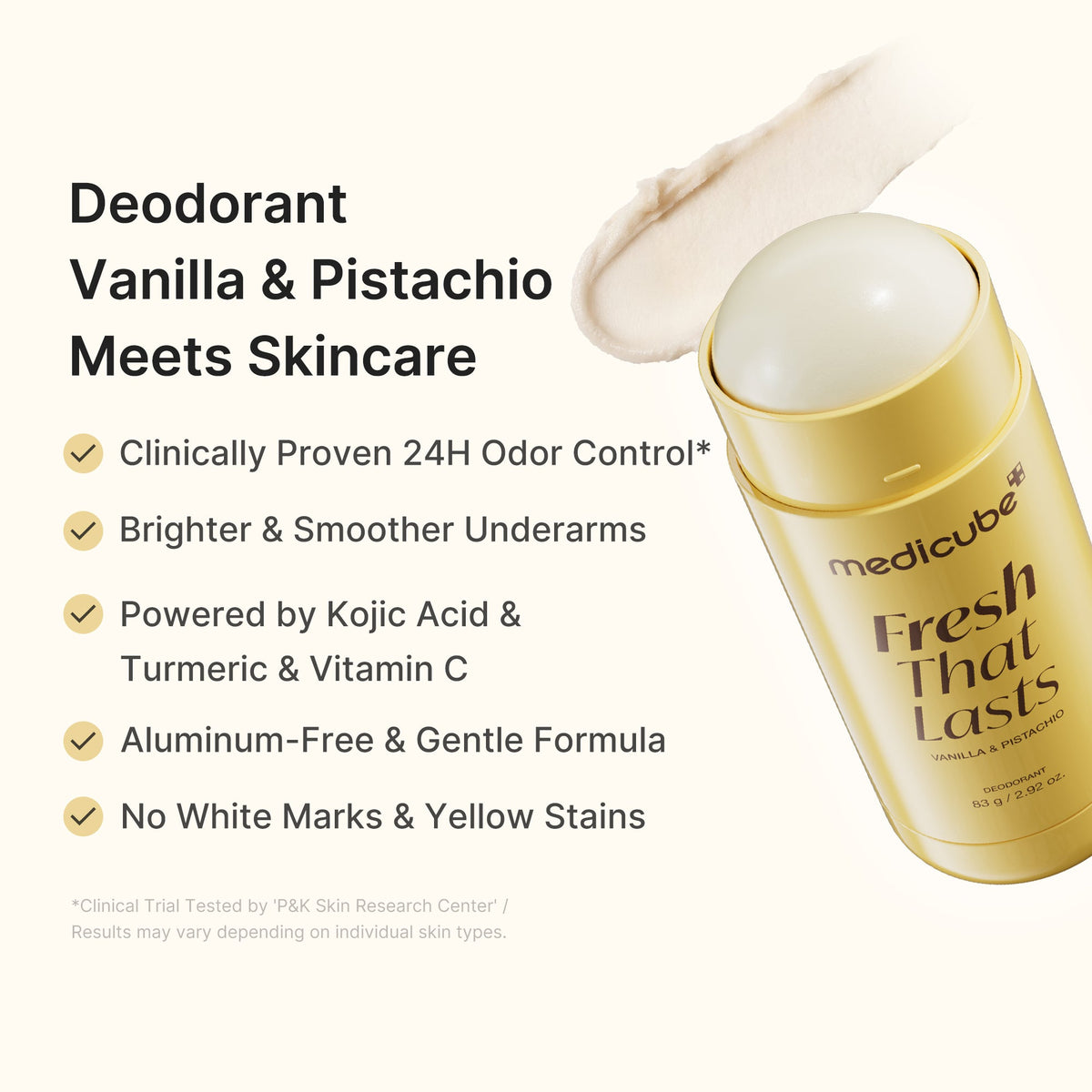 Kojic Acid Brightening Deodorant (Vanilla & Pistachio) C9
