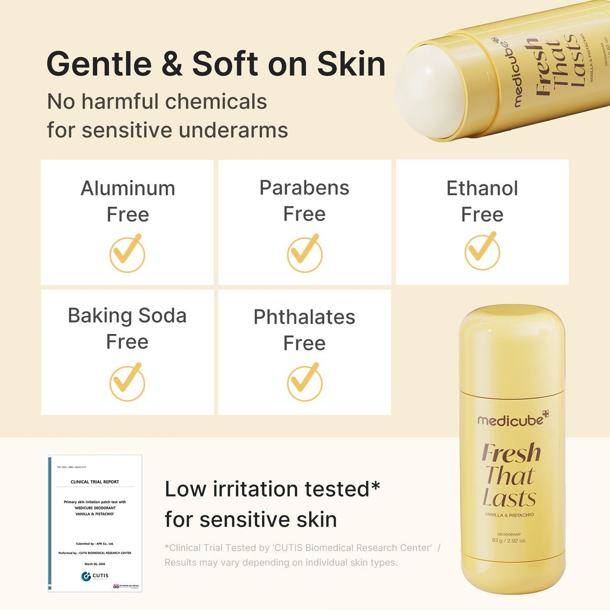 Kojic Acid Brightening Deodorant (Vanilla & Pistachio) C9