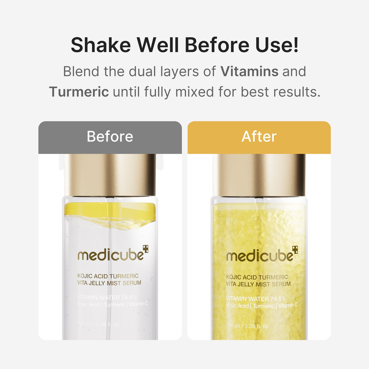 Kojic Acid Turmeric Vitamin Gold Jelly Mist Serum M5