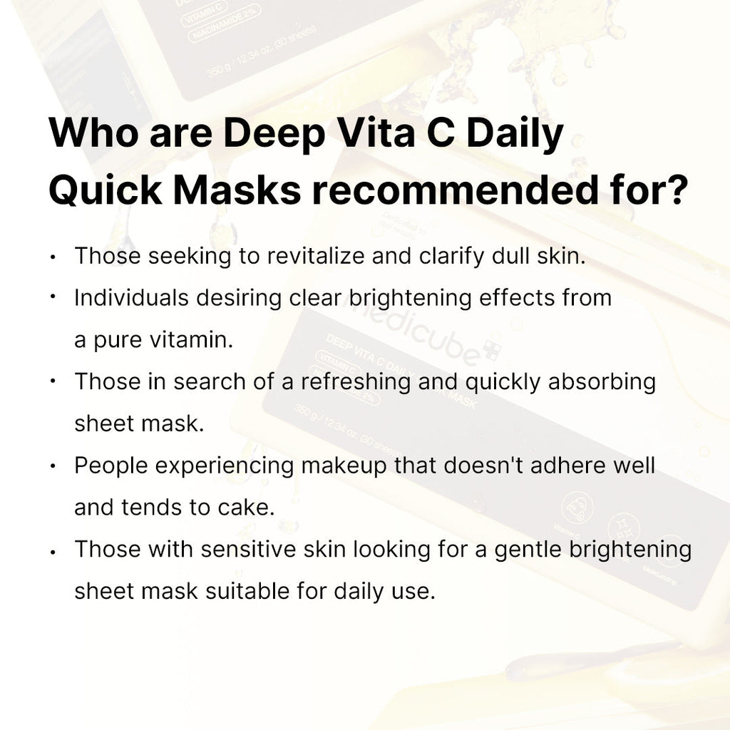 Deep Vita C Daily Quick Masks V5