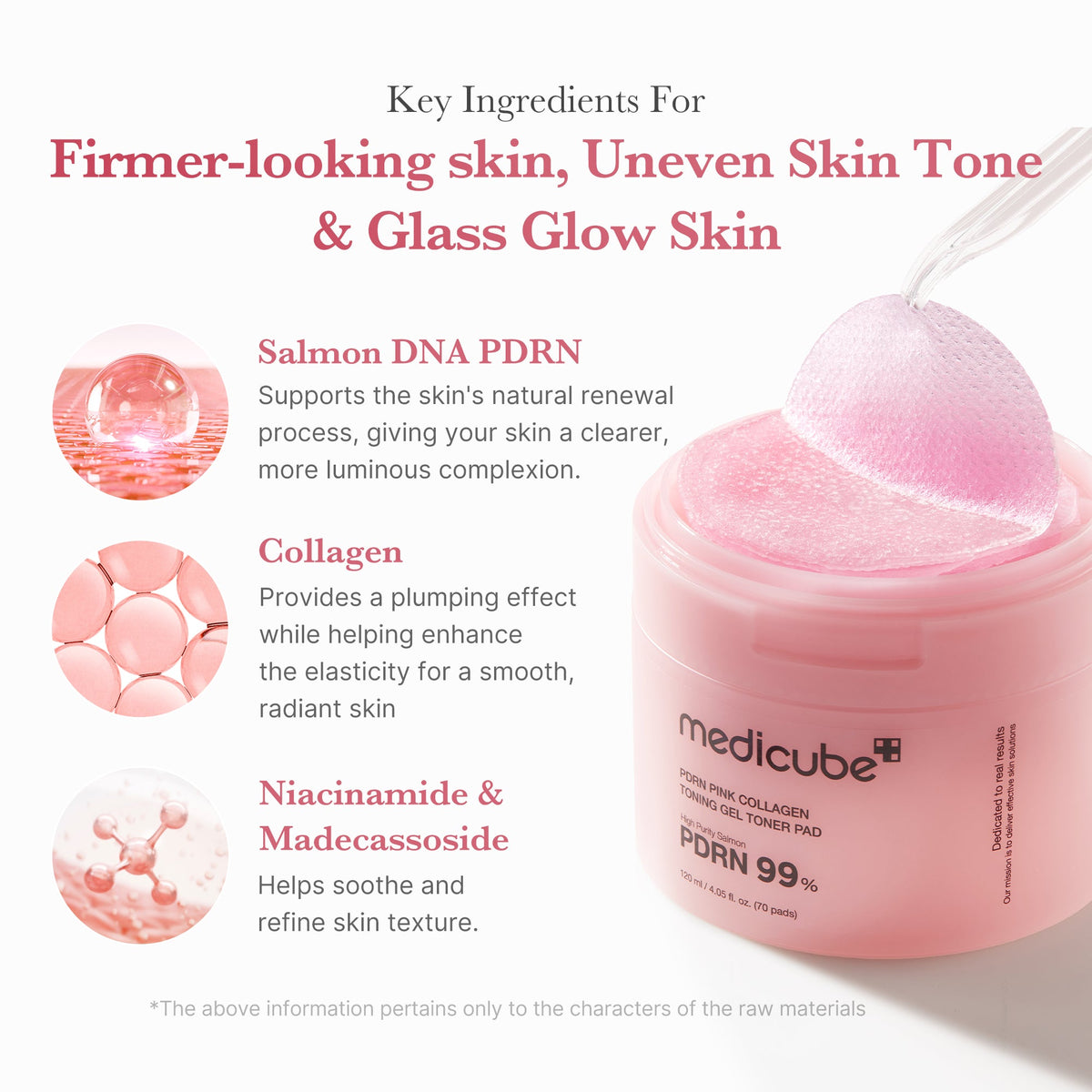 PDRN Pink Collagen Gel Toner Pad H5