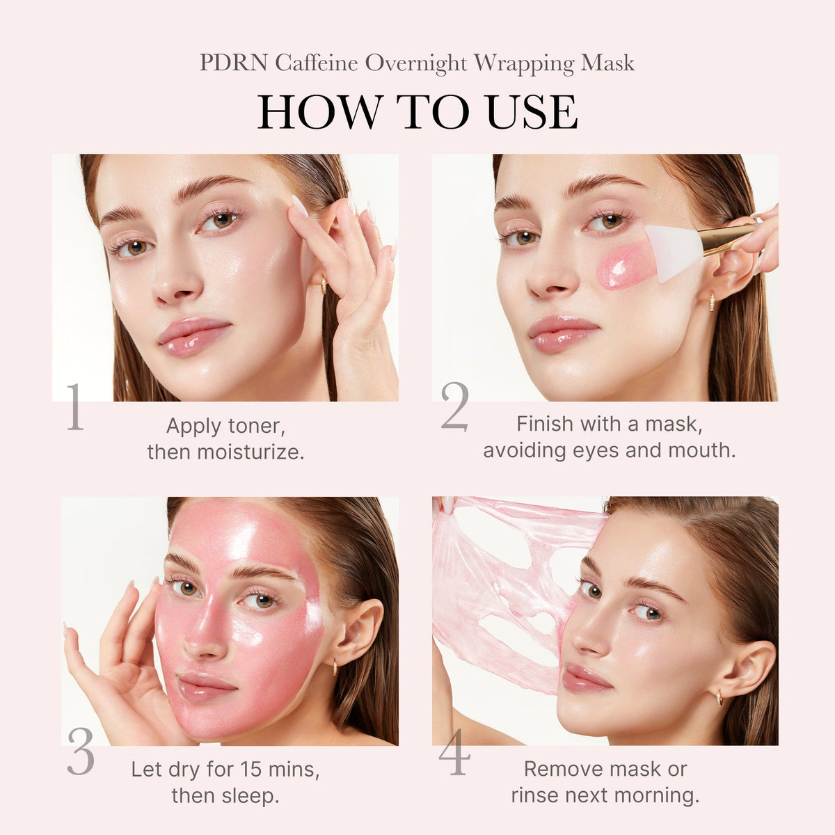 PDRN Pink Caffeine Overnight Wrapping Mask A5