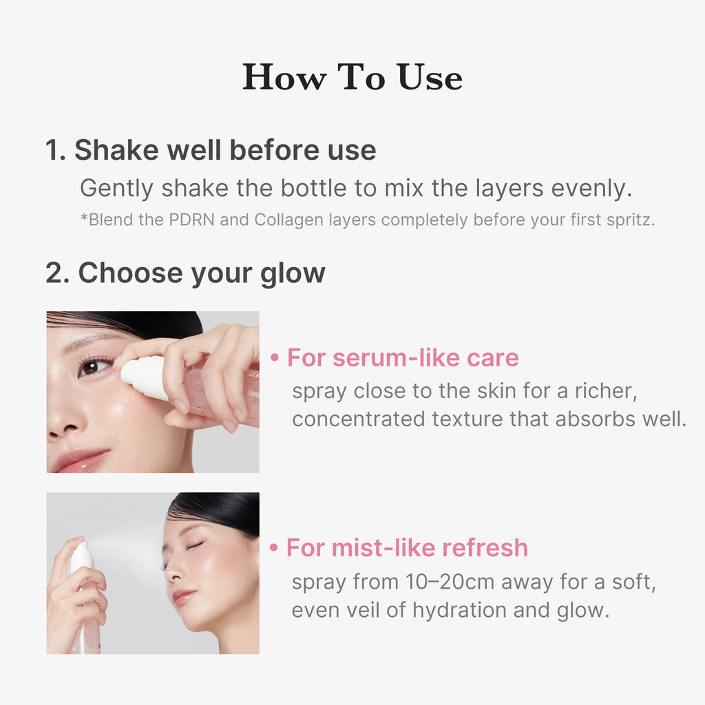 PDRN Pink Collagen Glow Jelly Mist Serum A0