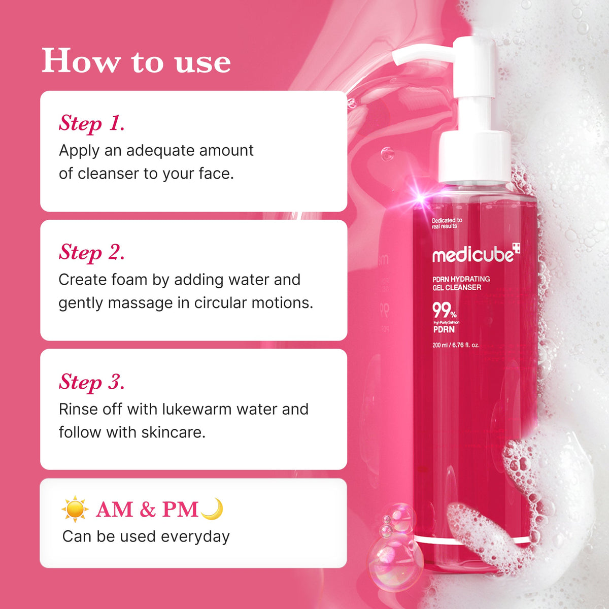PDRN Pink Gel Cleanser W4
