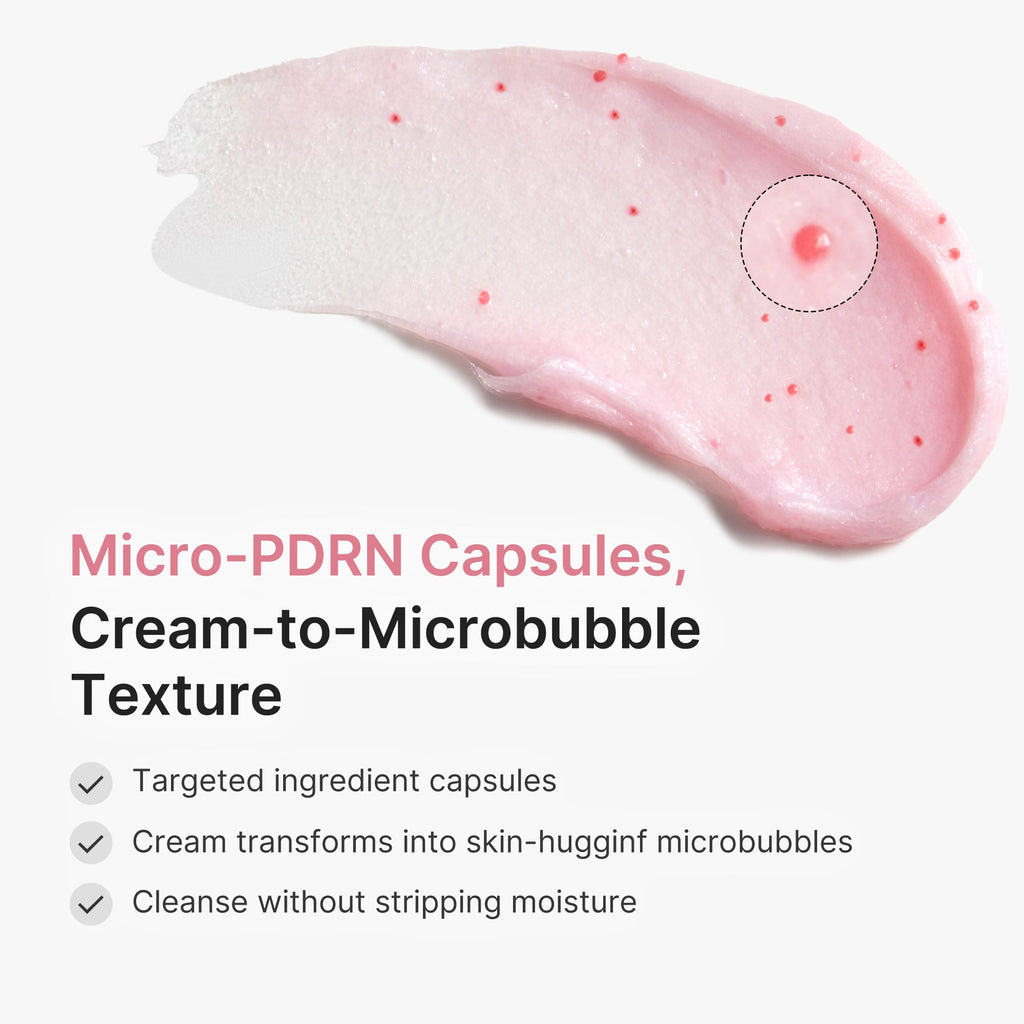 PDRN Pink Glutathione Capsule Foam Cleanser K8