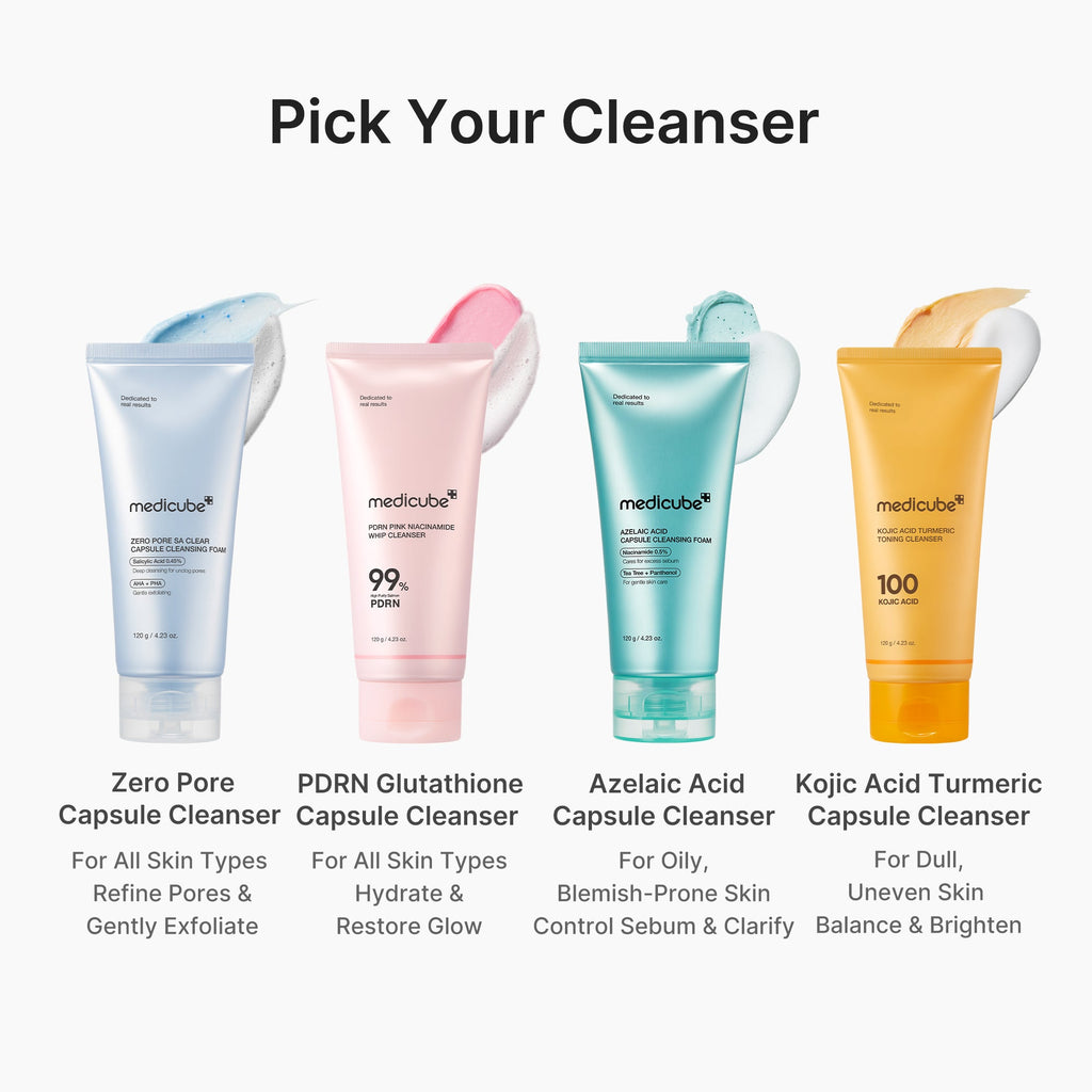 PDRN Pink Glutathione Capsule Foam Cleanser K8