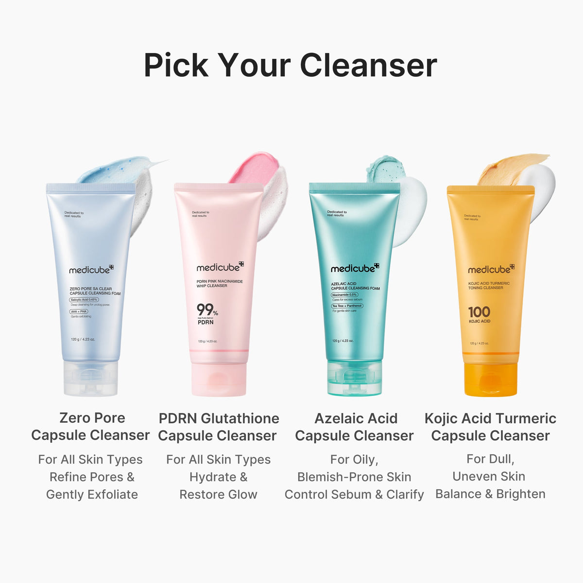 PDRN Pink Glutathione Capsule Foam Cleanser K8