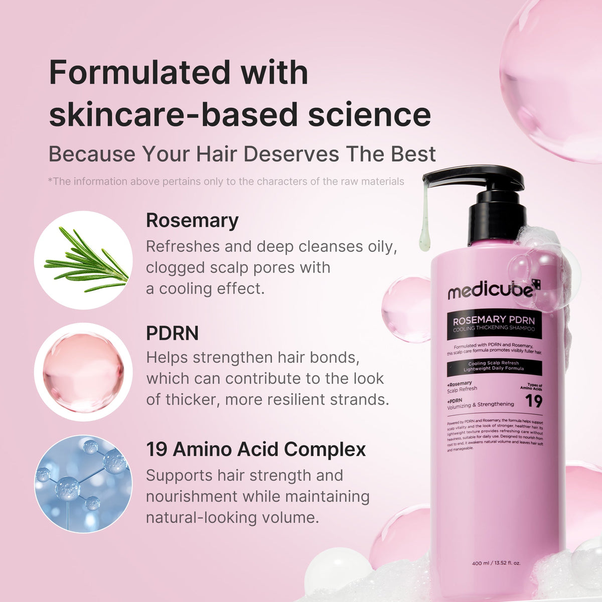 Rosemary PDRN Cooling Thickening Shampoo G8
